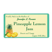 Ananas Lemon Jam Preserve Canning Jar (Vorne)