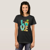 Ananas Liebe Mittagessen Lady Hallo Sommerwochen T-Shirt (Vorne ganz)