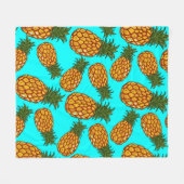 Ananas-Liebe-Muster - Geschmackvoll tropisch exoti Fleecedecke (Vorderseite (Horizontal))
