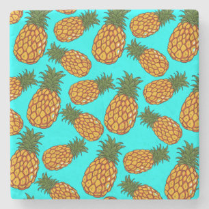 Ananas-Liebesmuster - Leckeres Tropisches Exotisch Steinuntersetzer