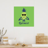 Ananas-Liebhaber Poster (Küche)