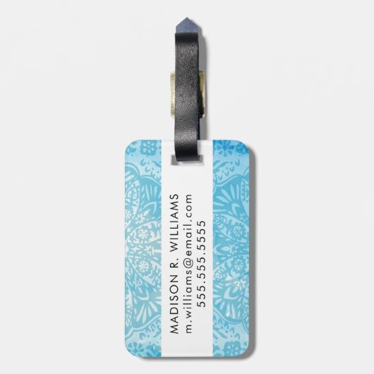 Ananas Life III Gepäckanhänger (Rückseite vertikal)