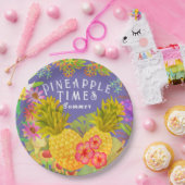 Ananas Lila Pappteller (Party)