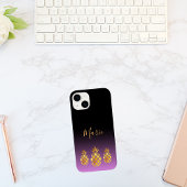 Ananas, lila pinkfarben, tragen einen Namen Case-Mate iPhone Hülle