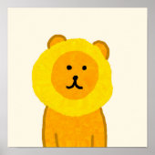Ananas-Lion-Poster Poster (Vorne)