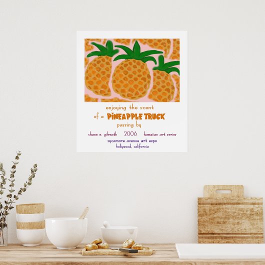 Ananas-LKW Poster (Küche)