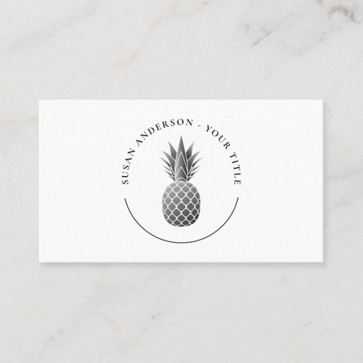 Ananas-Logo-Visitenkarte Visitenkarte (Vorderseite)