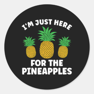 Ananas Lover Hawaii Fruchtananas Hawaiian Runder Aufkleber
