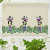 Ananas Luau Band Hawaiian Kitchen Handtuch (Gefaltet)