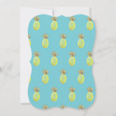 Ananas Luau Geburtstagsparty jeden Alters Einladung (Rückseite)