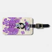 Ananas Luau Hawaiian Hula Girl Duo Hüllen Gepäckanhänger (Vorderseite horizontal)