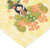Ananas Luau Hawaiian Hula Girl Kurzer Tischläufer (Ecke)