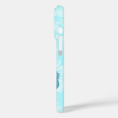 Ananas Luau Hawaiian Hula Girl Turq Case-Mate iPhone Hülle (Rückseite / Links)