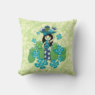 Ananas Luau Hawaiian Square Pillows Kissen