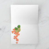 Ananas Luau Tropical Greeting Cards Karte (Innenseite)