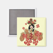 Ananas Luau Tropische Magnete Magnet (Vorderseite/Rückseite)