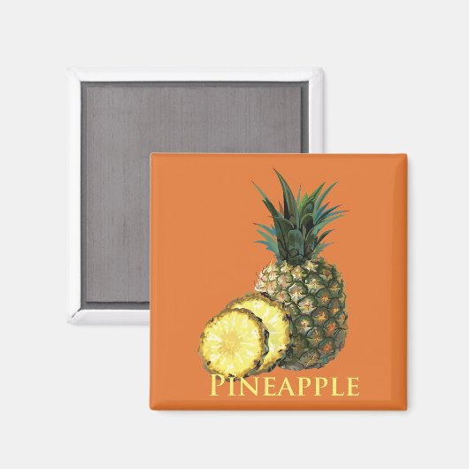 Ananas Magnet (Vorderseite/Rückseite)