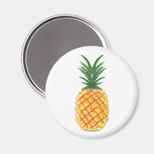 Ananas Magnet (Vorderseite/Rückseite)