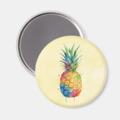 Ananas Magnet (Vorderseite/Rückseite)