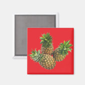 Ananas Magnet (Vorderseite/Rückseite)