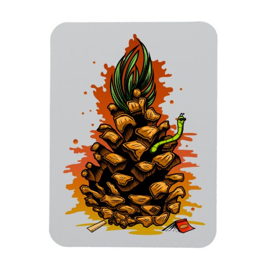 Ananas Magnet (Vertikal)