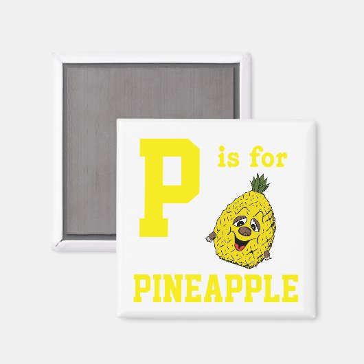 Ananas Magnet (Vorderseite/Rückseite)