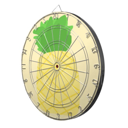 Ananas-Malerei Dartscheibe (Vorderseite rechts)