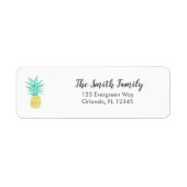 Ananas Malerei Fruit Art Address Label (Vorne)