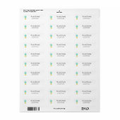 Ananas Malerei Fruit Art Address Label (Vorne)