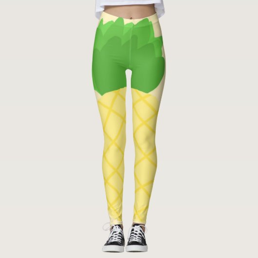 Ananas-Malerei Leggings (Vorderseite)