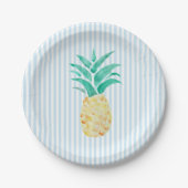 Ananas Malerei Luau Party Pappteller (Vorderseite)