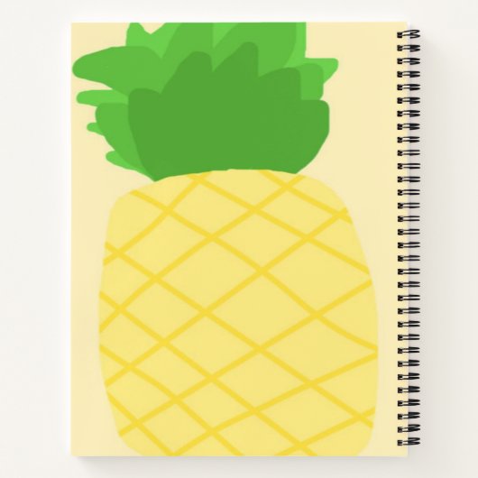 Ananas-Malerei Notizblock (Rückseite)