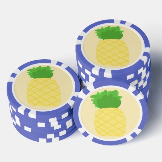 Ananas-Malerei Pokerchips (Stapel)