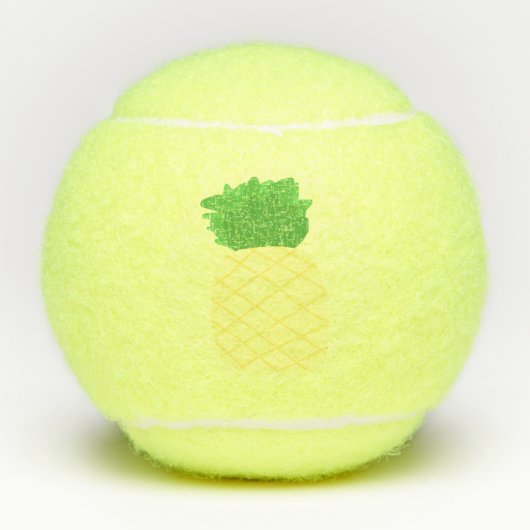 Ananas-Malerei Tennisbälle (Vorderseite)