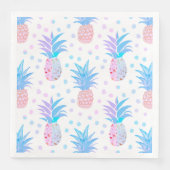 Ananas-Malerei tropische Napkins Serviette (Vorderseite)