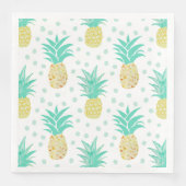 Ananas-Malerei tropische Napkins Serviette (Vorderseite)