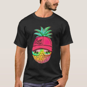 Ananas Mama Mini Niedlich Ananas Beach Hello Sum T-Shirt