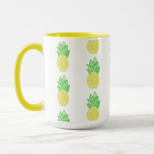 Ananas-Mandala Tasse (Links)