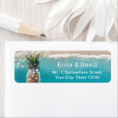 Ananas Mason Jar String Lights Beach Wedding (Insitu)