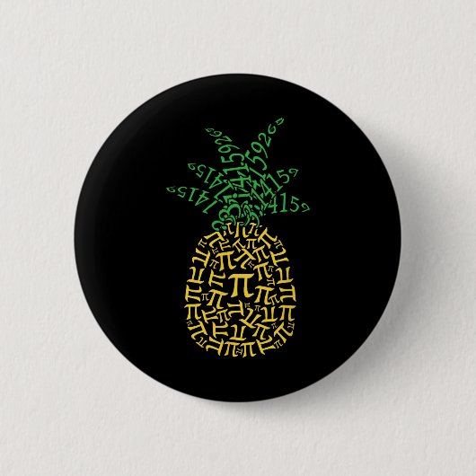 Ananas Mathematik Pi Day Mathematics Lehrer Geek N Button (Vorderseite)