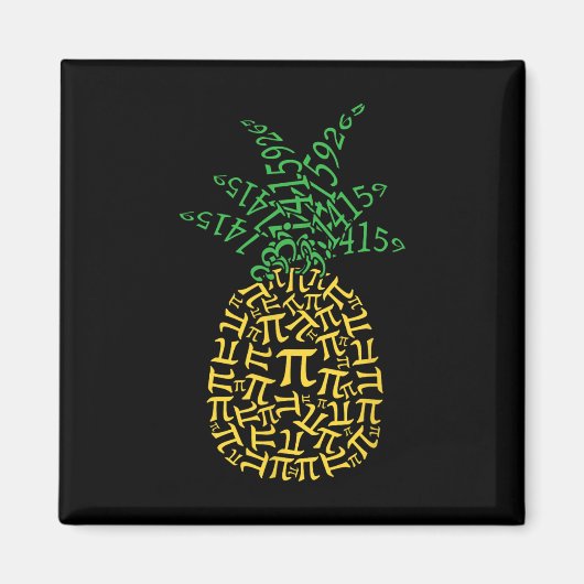 Ananas Mathematik Pi Day Mathematics Lehrer Geek N Magnet (Vorne)