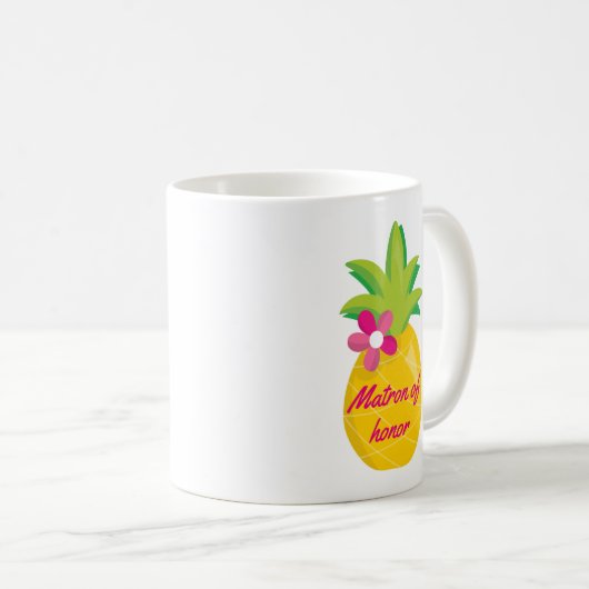 Ananas Matron der Ehre Kaffeetasse (VorderseiteRechts)