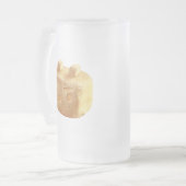 Ananas Mattglas Bierglas (Vorderseite Links)