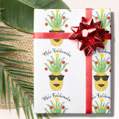 Ananas Mele Kalikimaka Geschenkpapier
