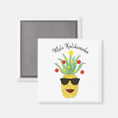 Ananas Mele Kalikimaka Magnet (Vorderseite/Rückseite)