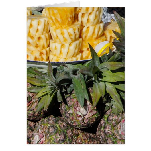 Ananas Melon Bauern Markt Obstkarte (Vorne)