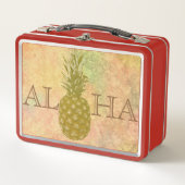 Ananas-Metal-Lunch Box Metall Brotdose (Vorderseite)