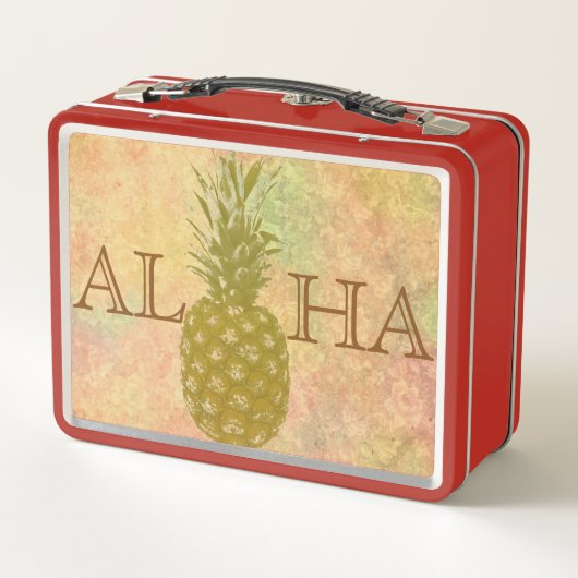 Ananas-Metal-Lunch Box Metall Brotdose (Rückseite)