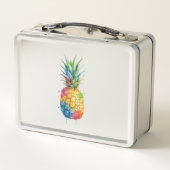Ananas Metall Brotdose (Rückseite)