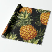 Ananas mit Aquarellfarbe Nahtloses Muster Geschenkpapier (Ungerollt)